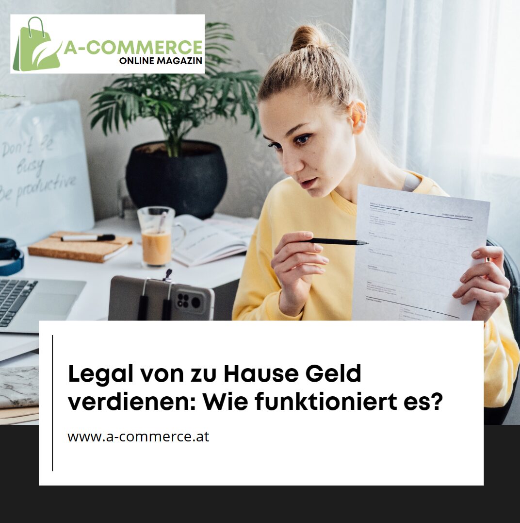Legal Geld verdienen von zu Hause Seriöse Heimarbeit