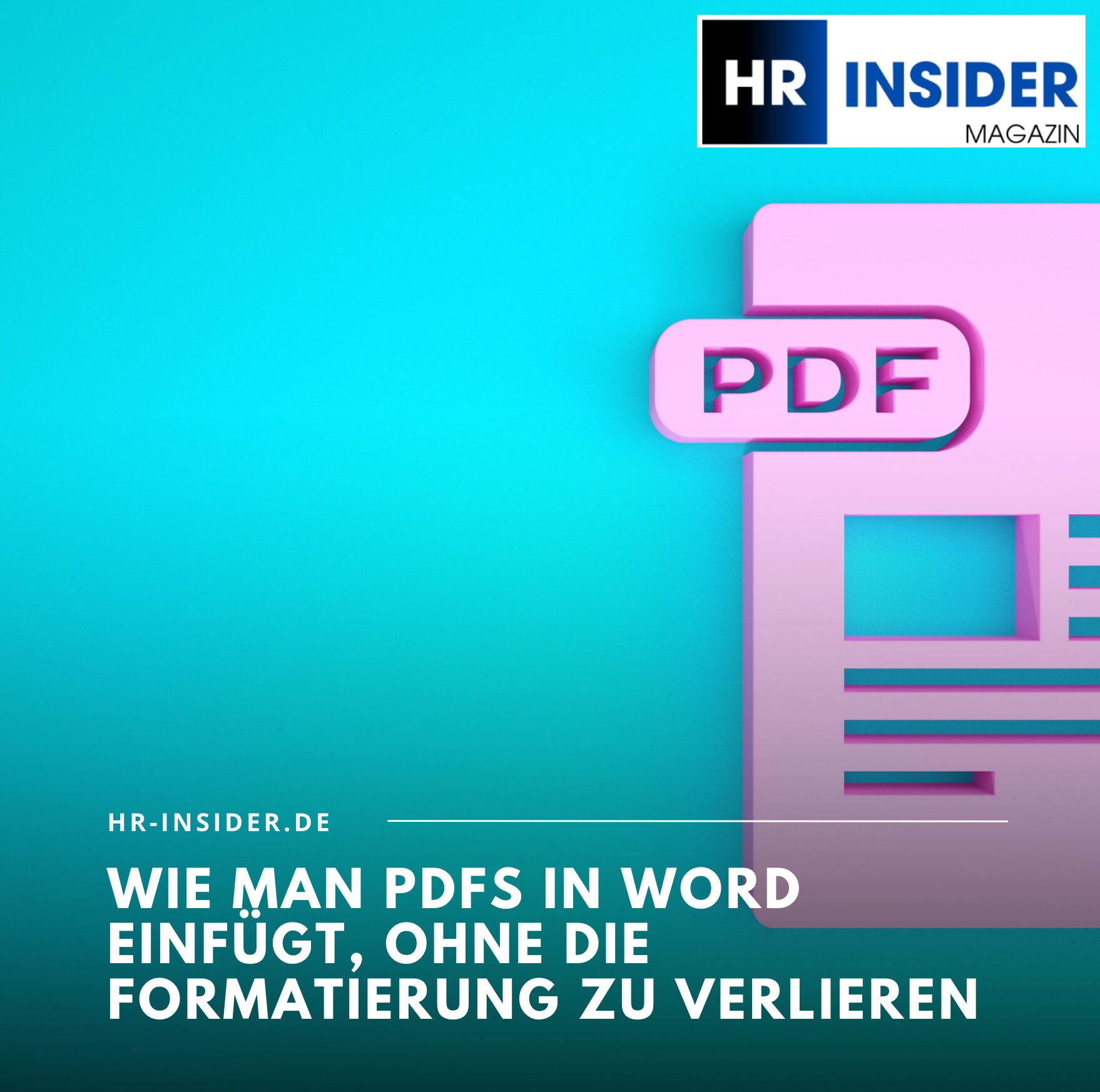 Wie man PDFs in Word einfügt, ohne die Formatierung zu verlieren