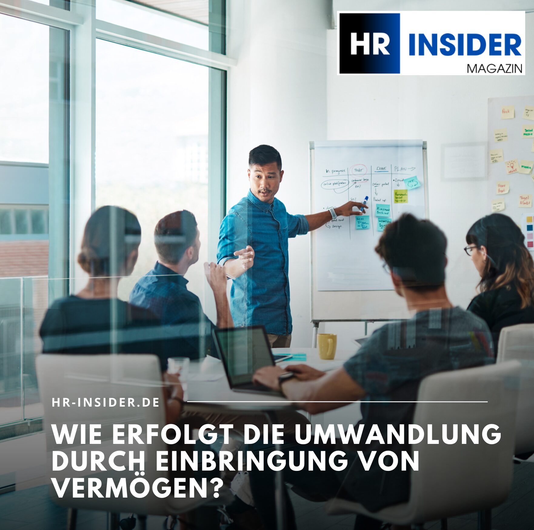 Wie erfolgt die Umwandlung durch Einbringung von Vermögen?