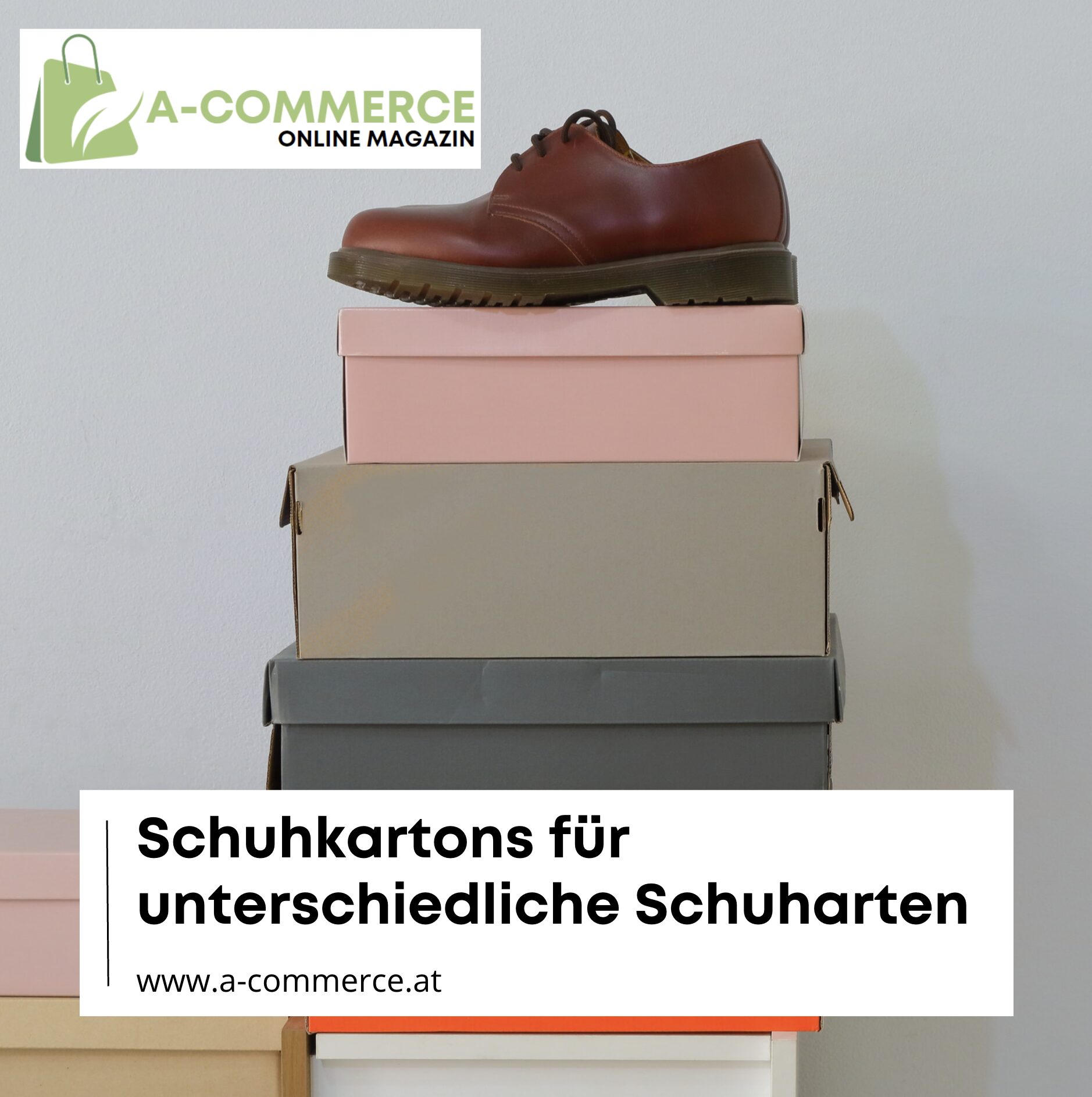 Schuhkartons für unterschiedliche Schuharten