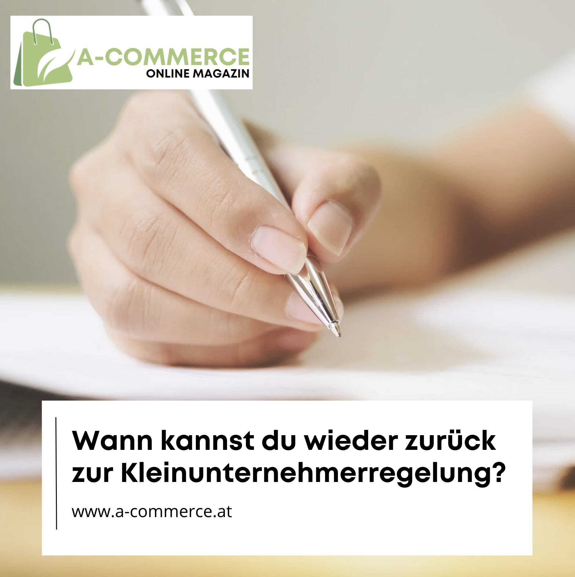 Wann kannst du wieder zurück zur Kleinunternehmerregelung?