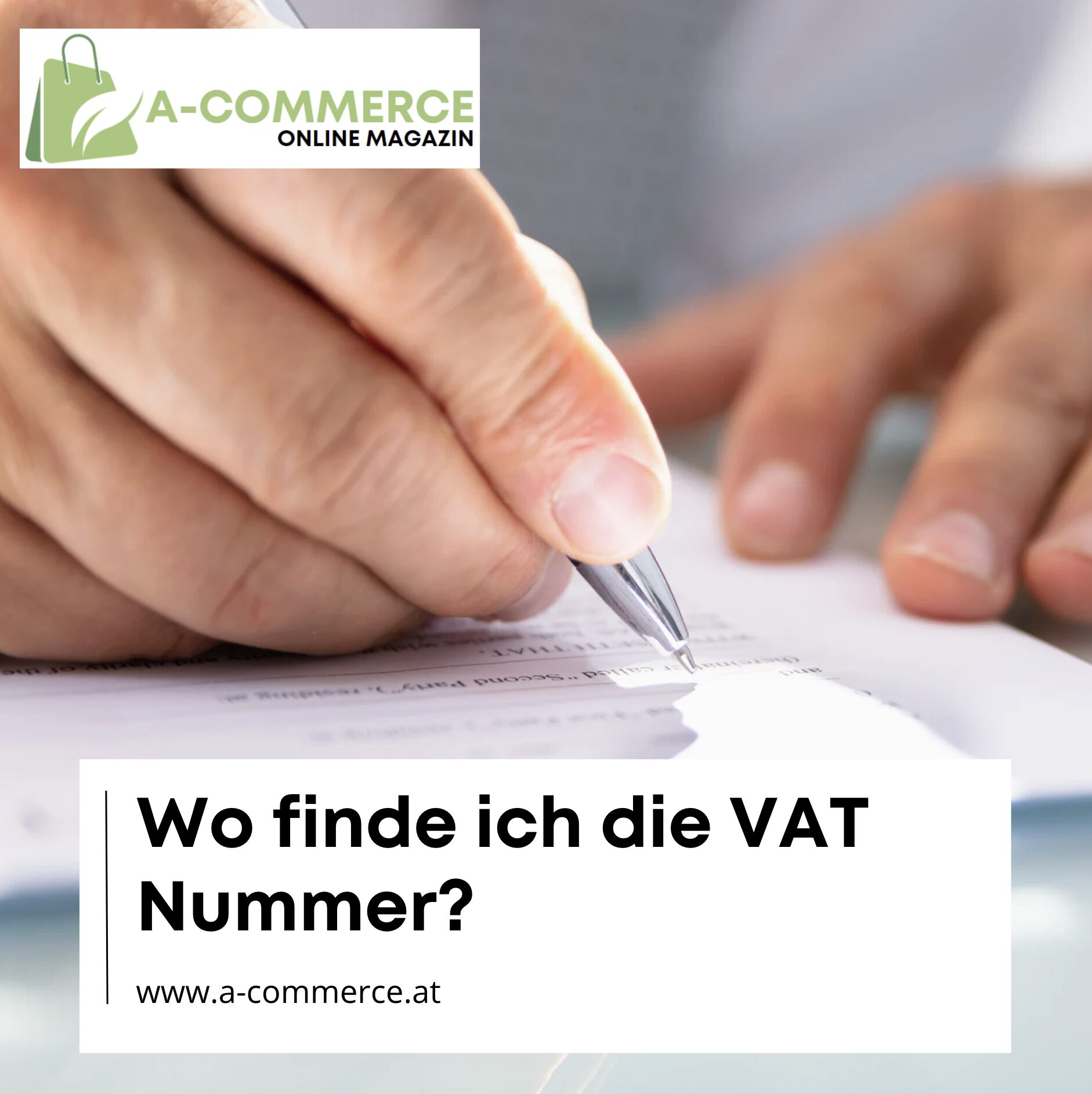Wo finde ich die VAT Nummer?