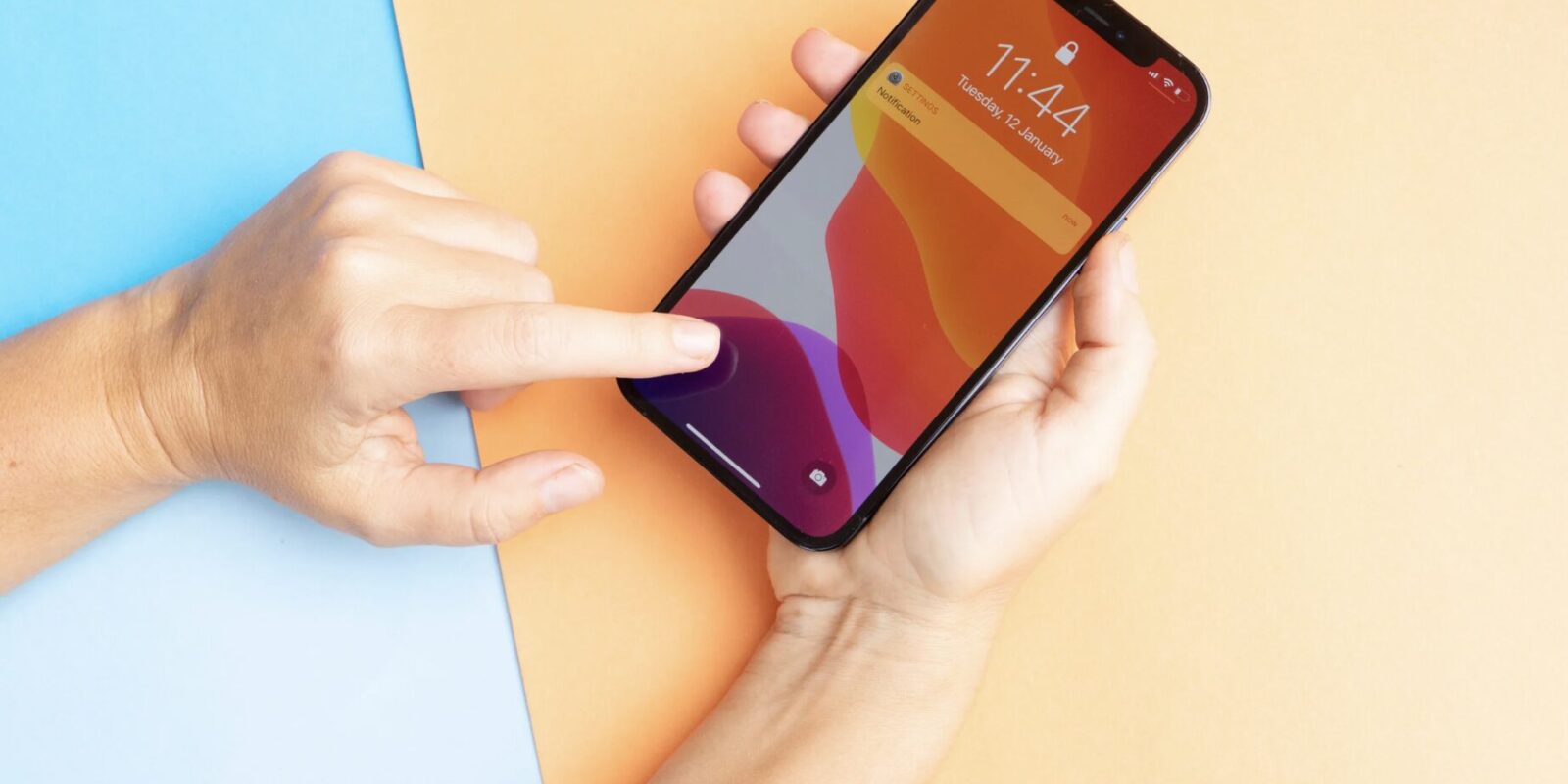 iPhone oranger Punkt