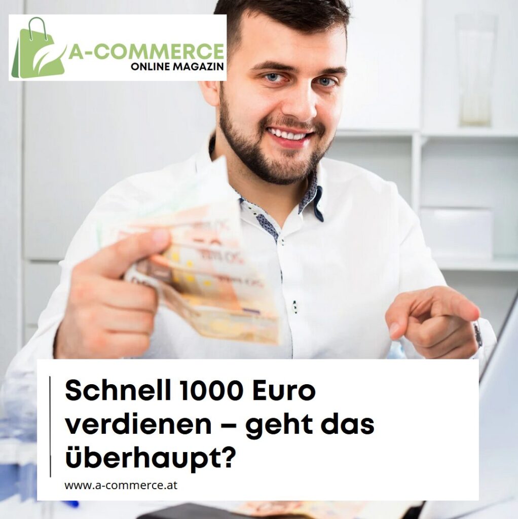 Schnell 1000 Euro verdienen – geht das überhaupt? Schnell 1000 Euro verdienen – geht das überhaupt?