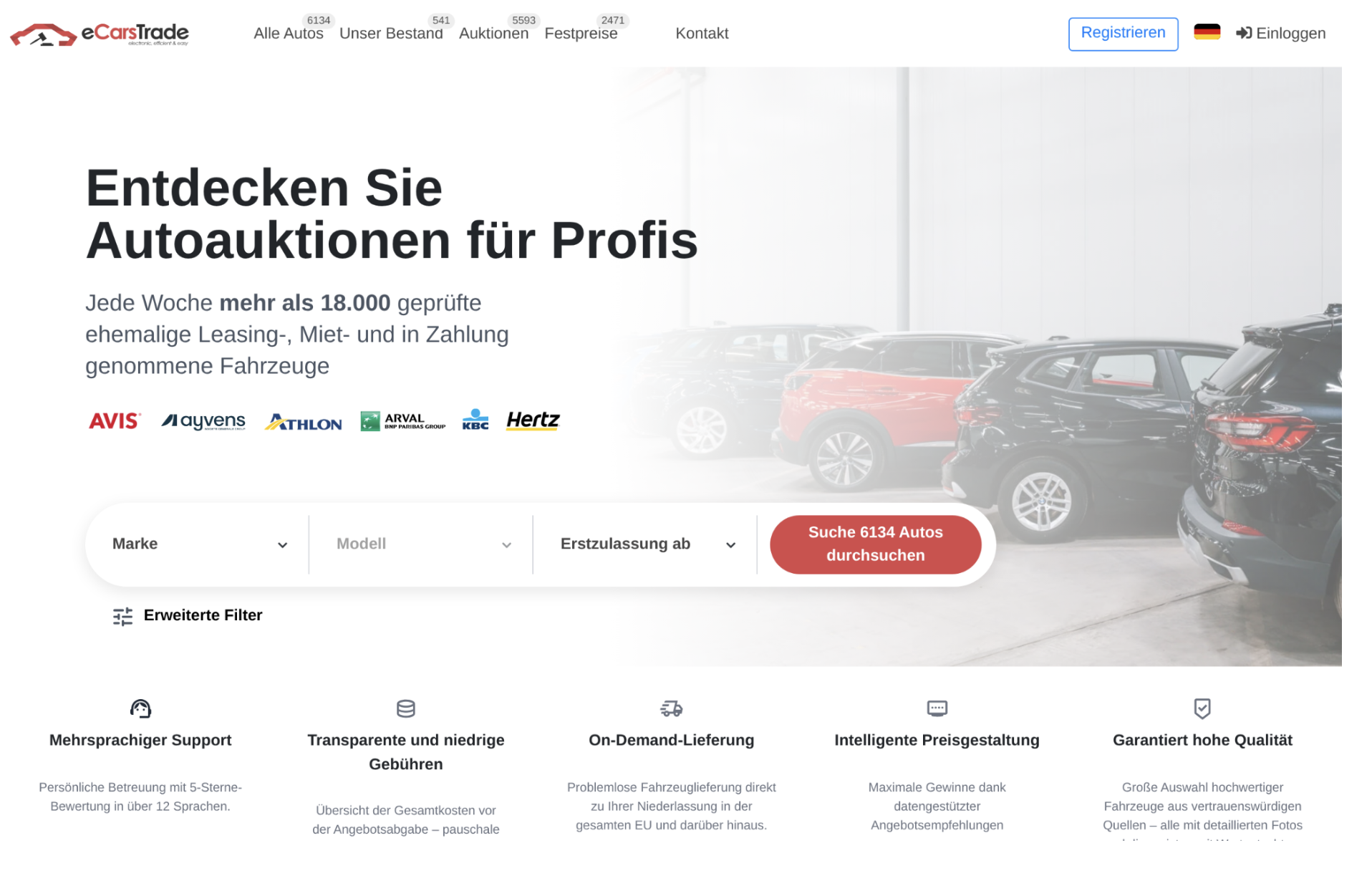 eCarsTrade - Geeignet für gewerbliche Händler mit hohem Einkaufsvolumen eCarsTrade - Geeignet für gewerbliche Händler mit hohem Einkaufsvolumen